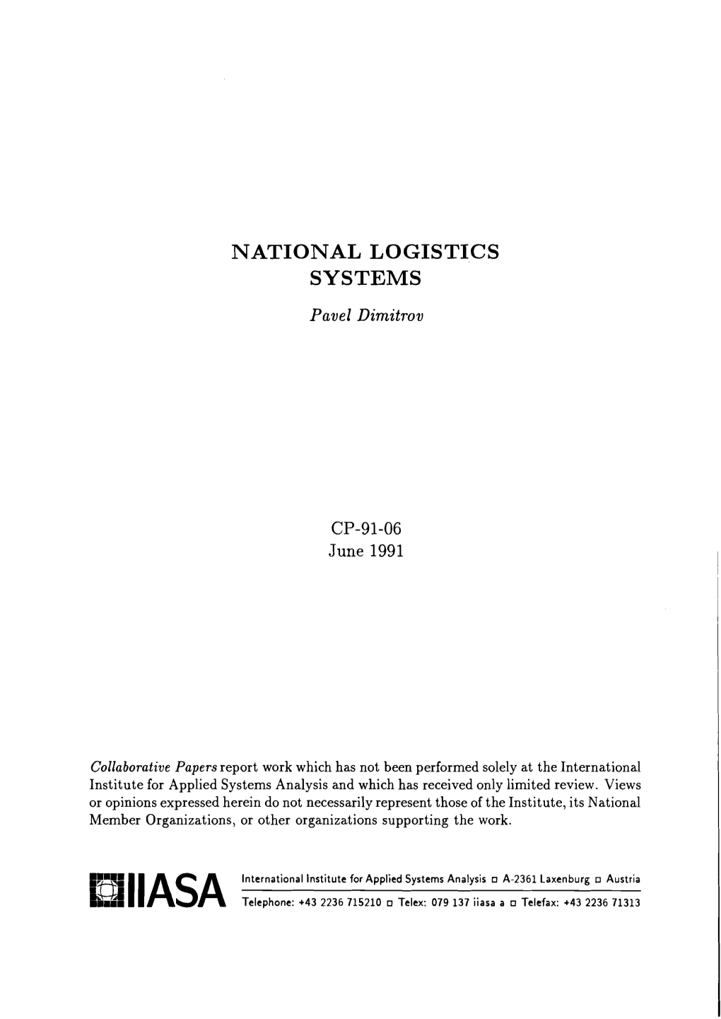 National Logistics Systems