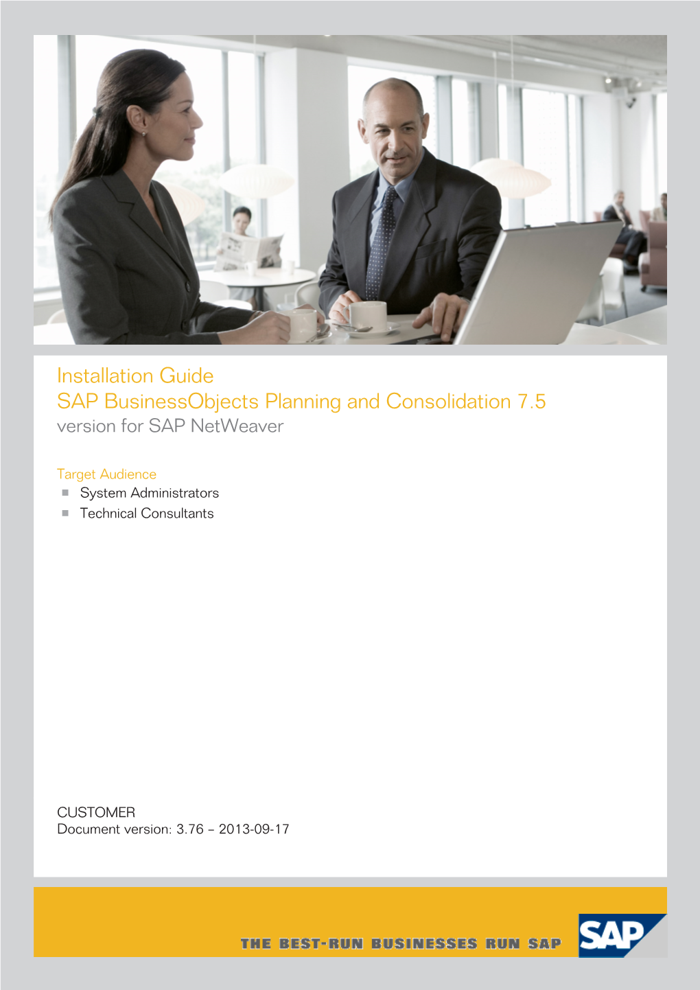 SAP Businessobjects Planning and Consolidation 7.5 Version for SAP Netweaver