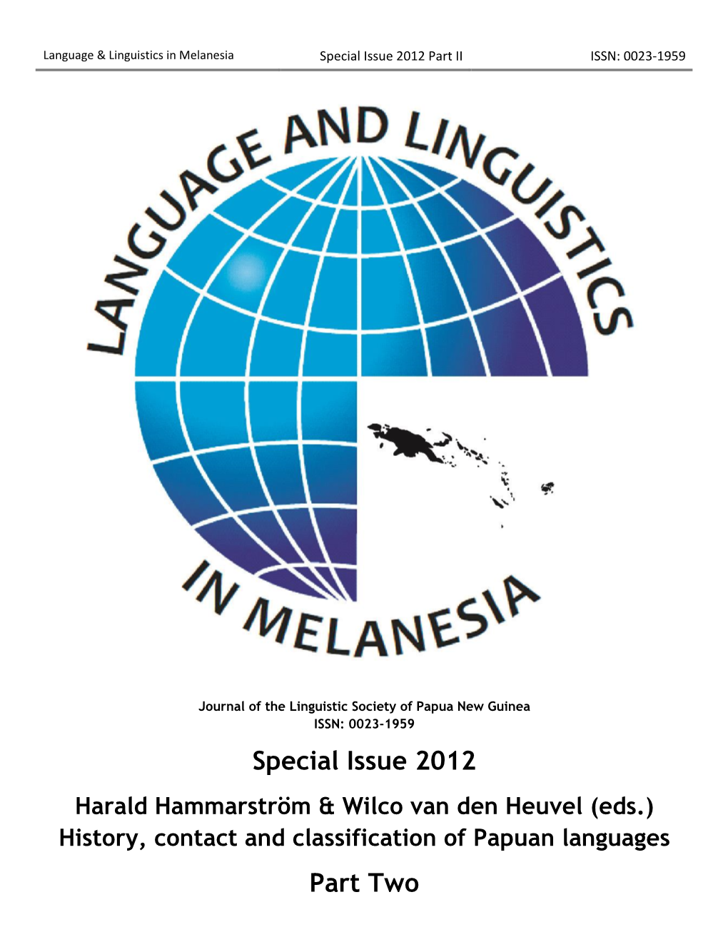 A Classification of Papuan Languages