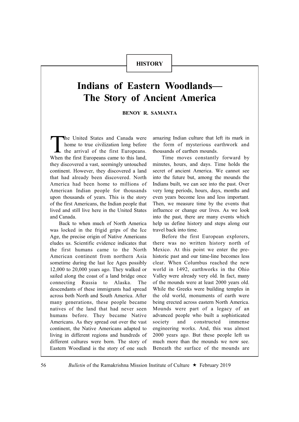 Indians of Eastern Woodlands— the Story of Ancient America