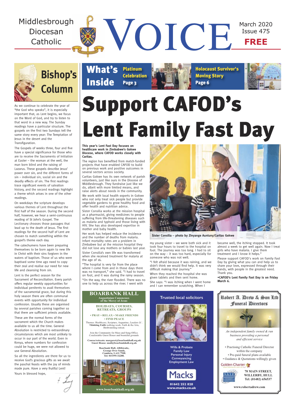 Support CAFOD's Lent Family Fast