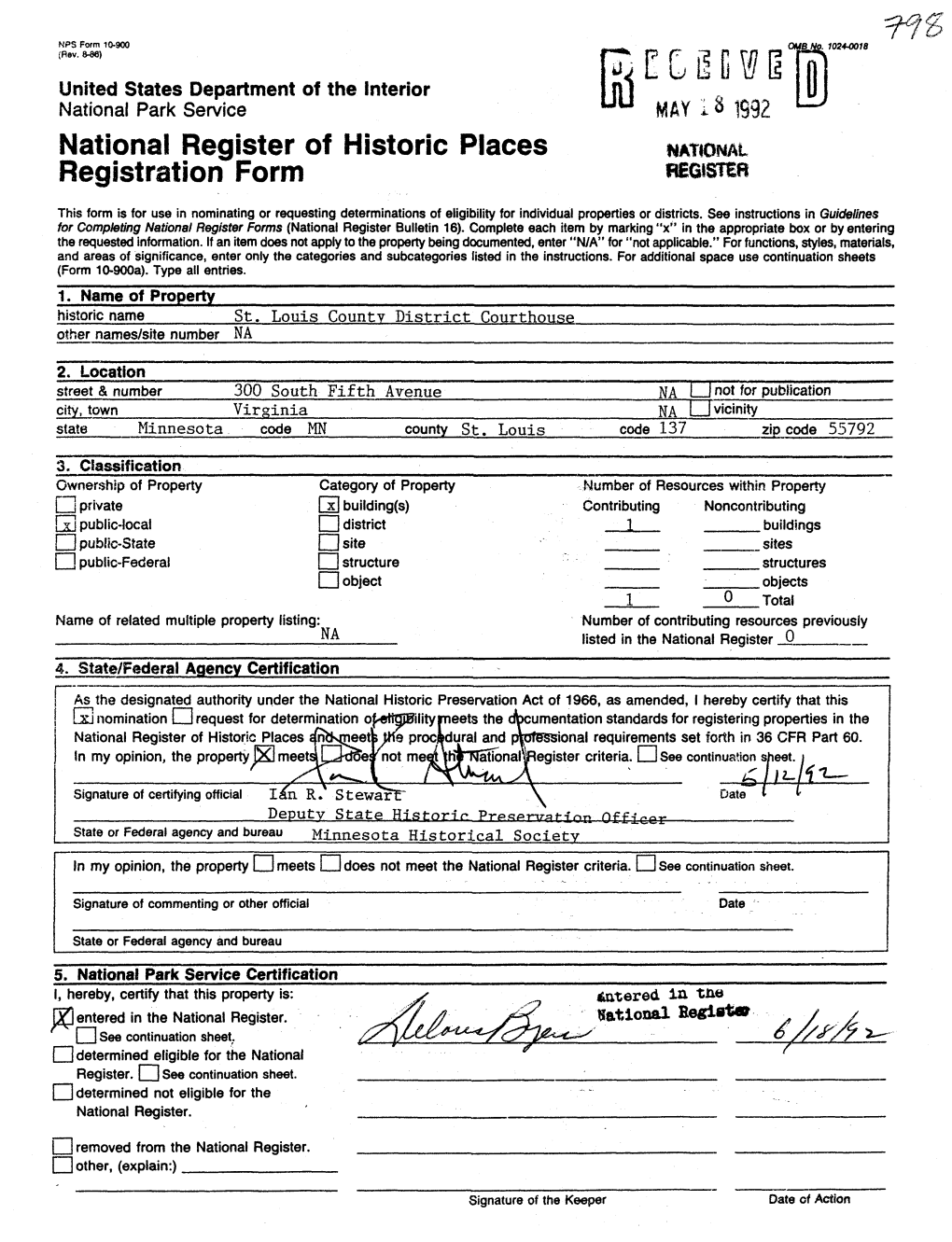 National Register of Historic Places Continuation Sheet