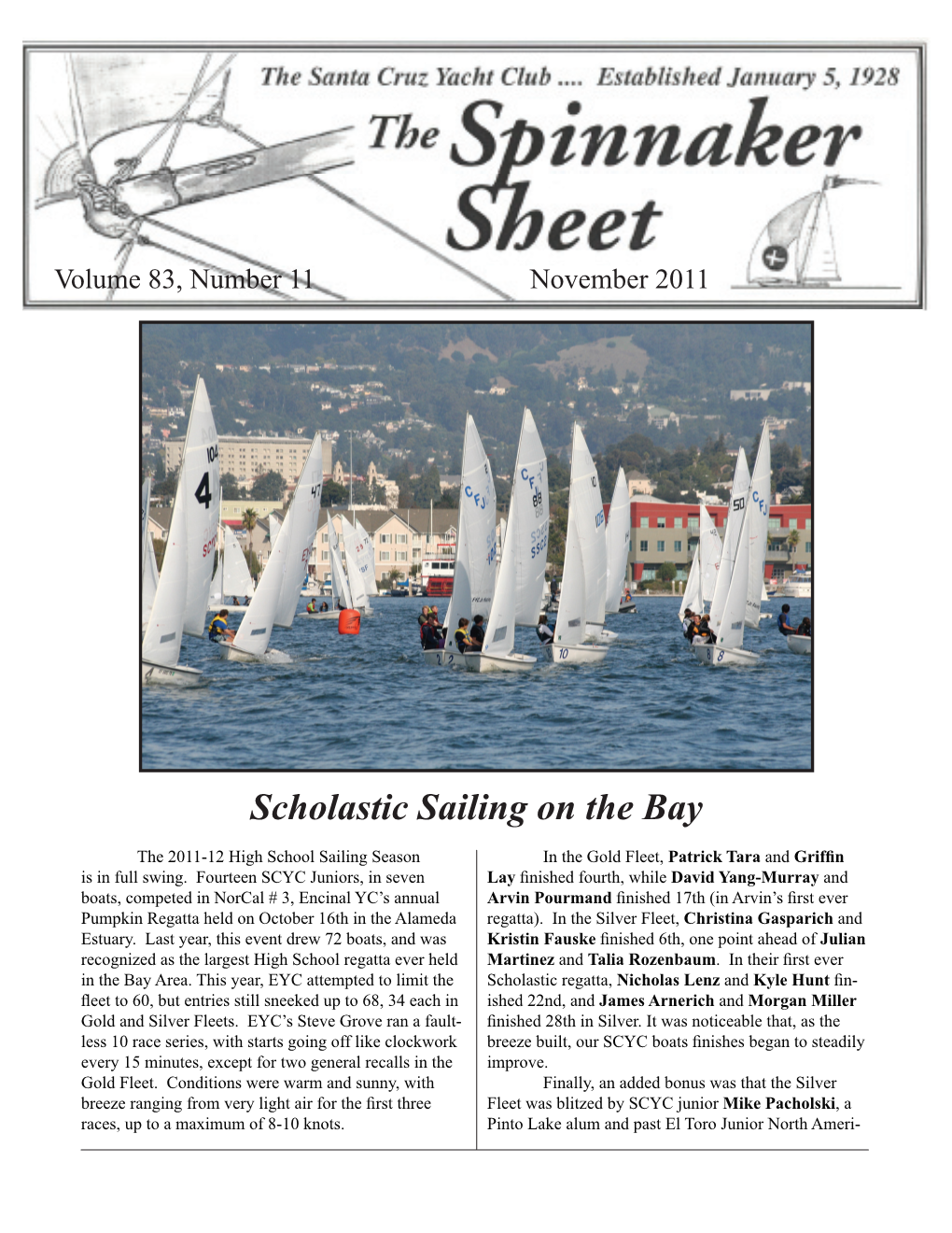 Spinnaker Sheet 2011-11