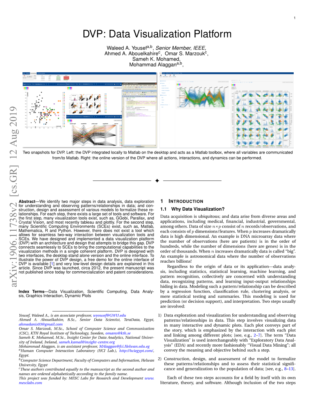 DVP: Data Visualization Platform Arxiv:1906.11738V2 [Cs.GR]