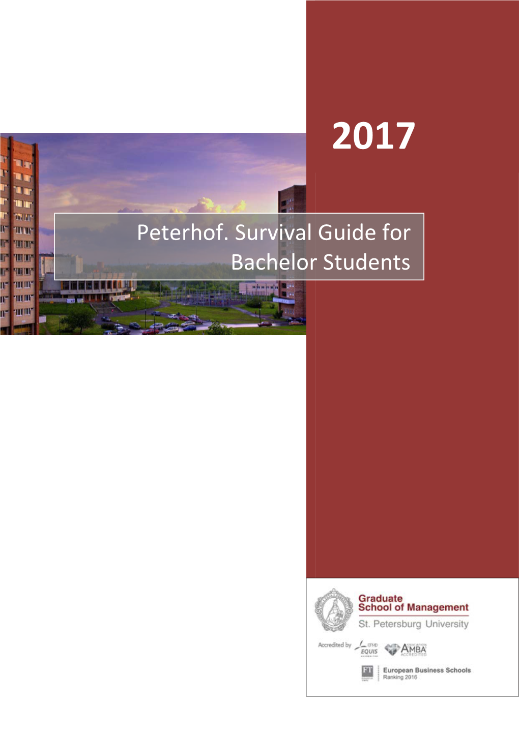 Peterhof. Survival Guide for Bachelor Students