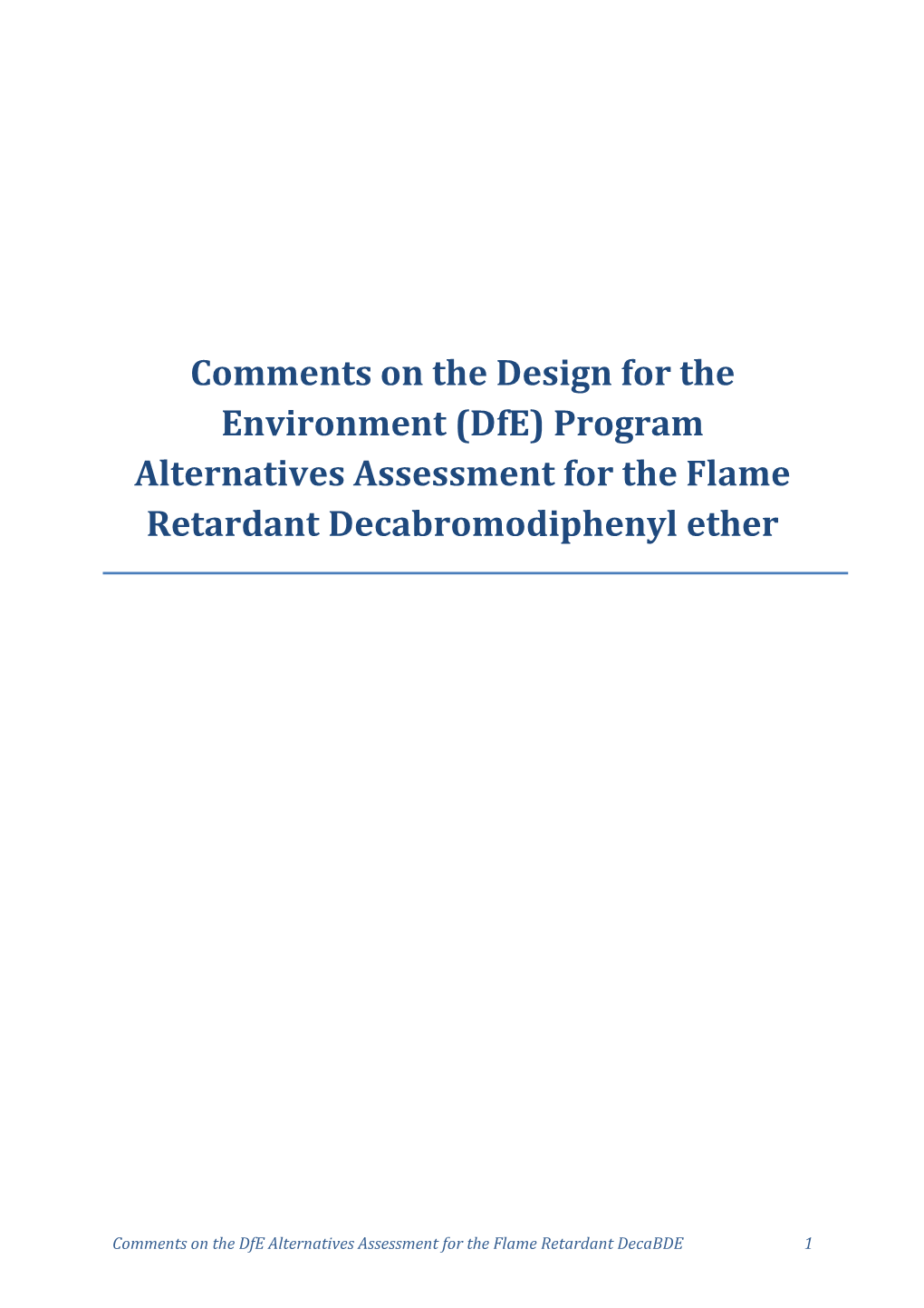 508 Compliant Public Comments for the Decabde Alternatives Assessment