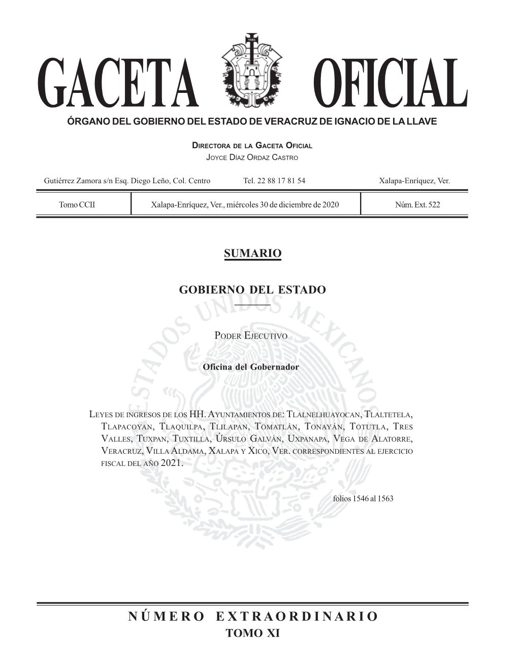 Gaceta Oficial Joyce Díaz Ordaz Castro