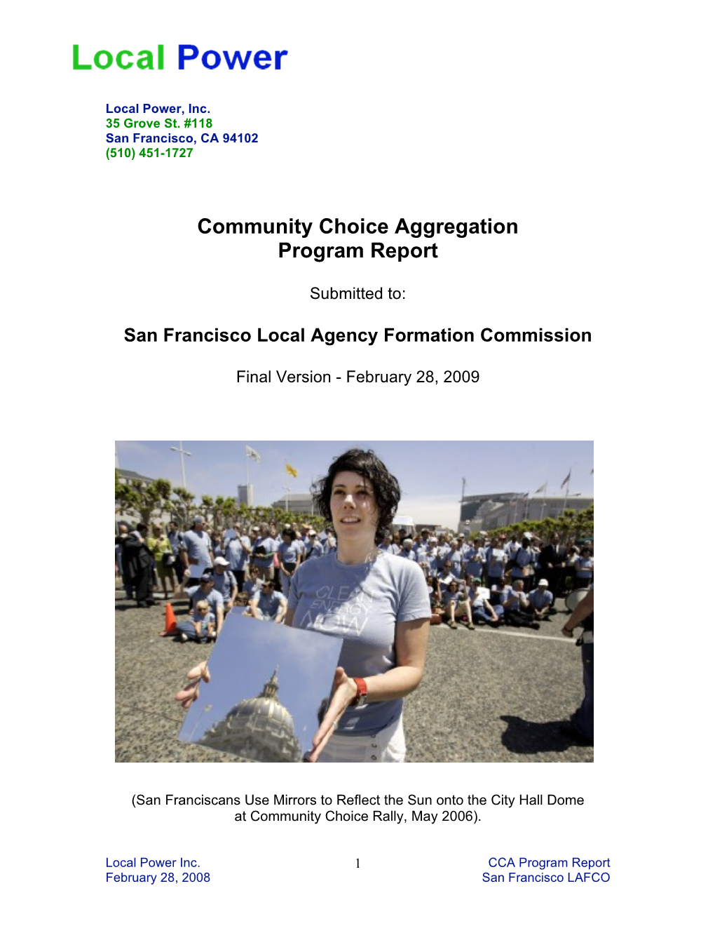 LPI San Francisco Program Report (2009)