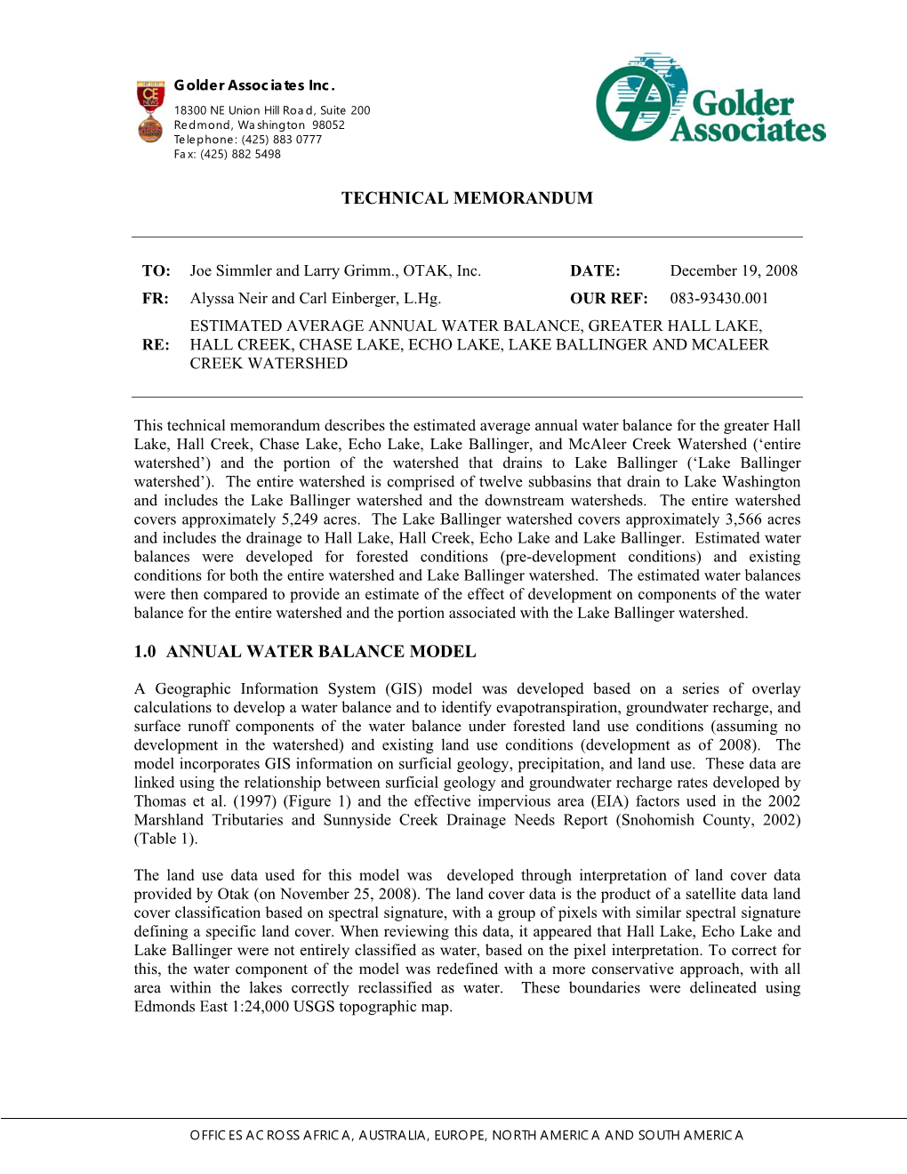 Appendix C-2 Water Balance 2008 (PDF)