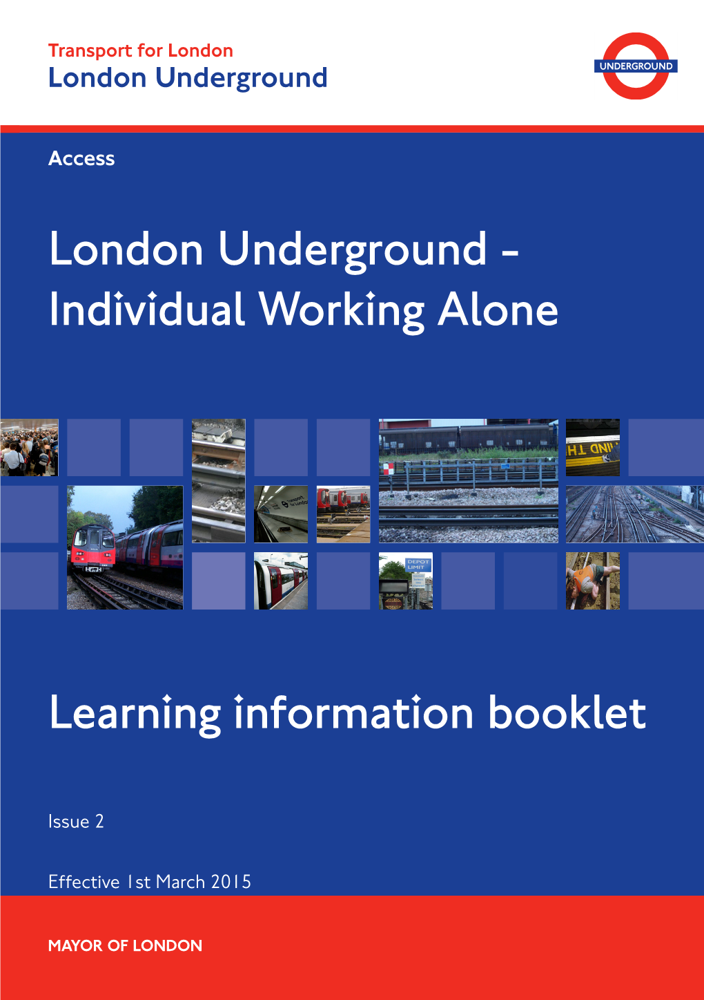 Individual Working Alone Learning Information Booklet