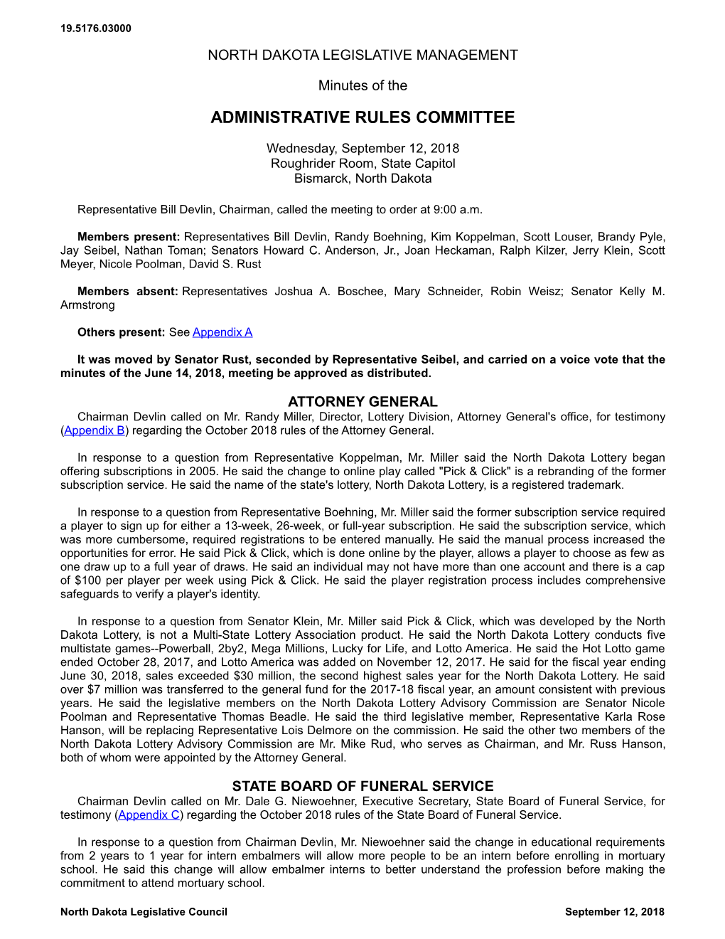 Administrative Rules Committee