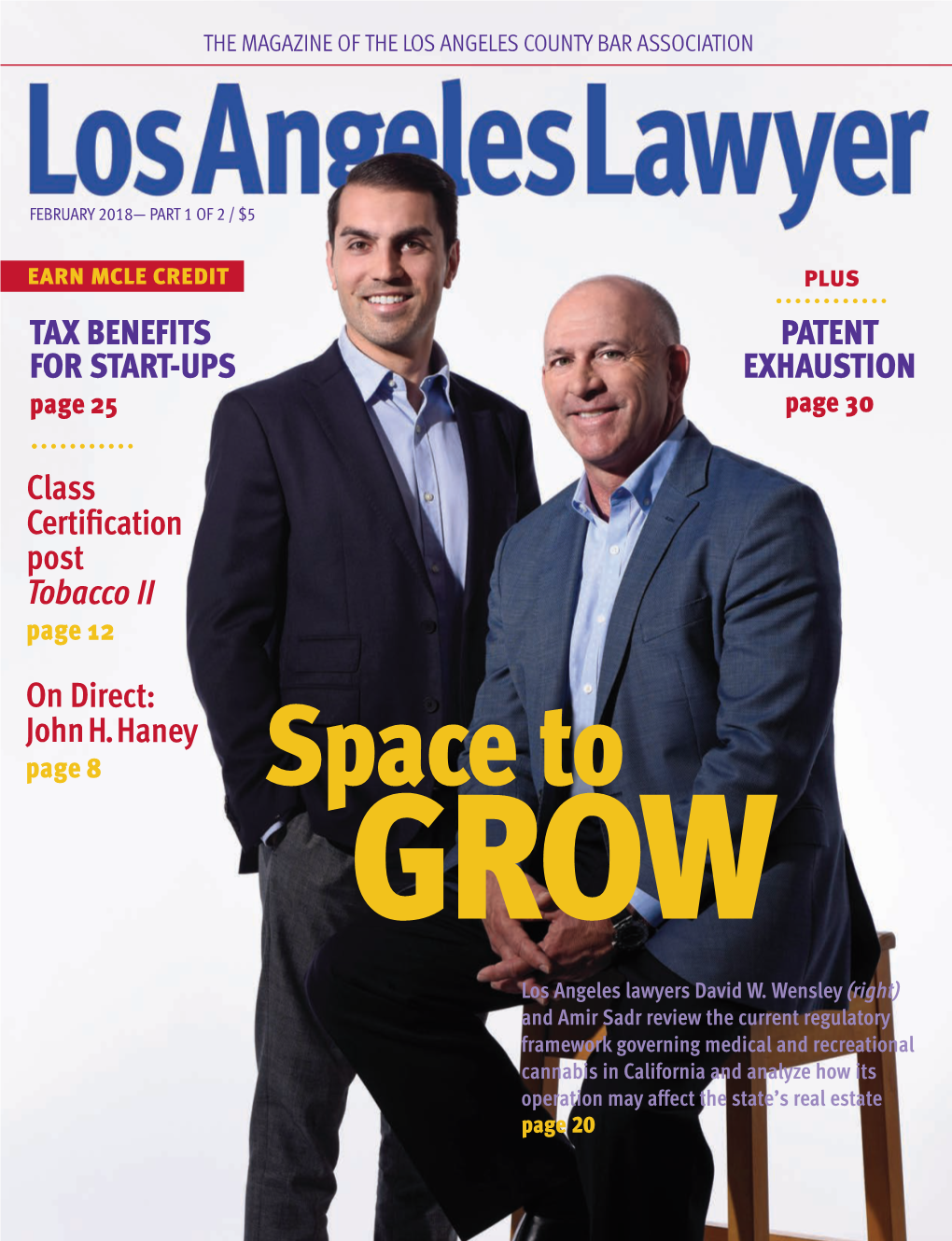 Los Angeles Lawyer Magazine February 2018