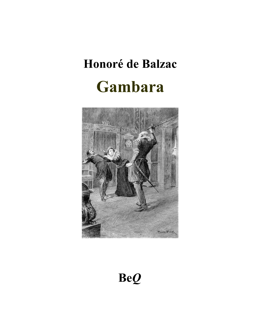 Honoré De Balzac Gambara