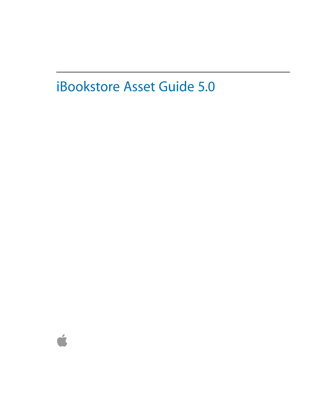 Ibookstore Asset Guide 5.0