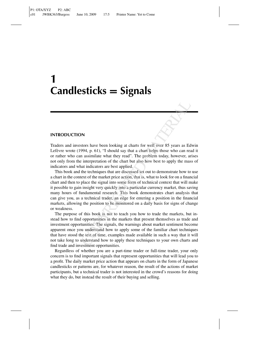 1 Candlesticks = Signals