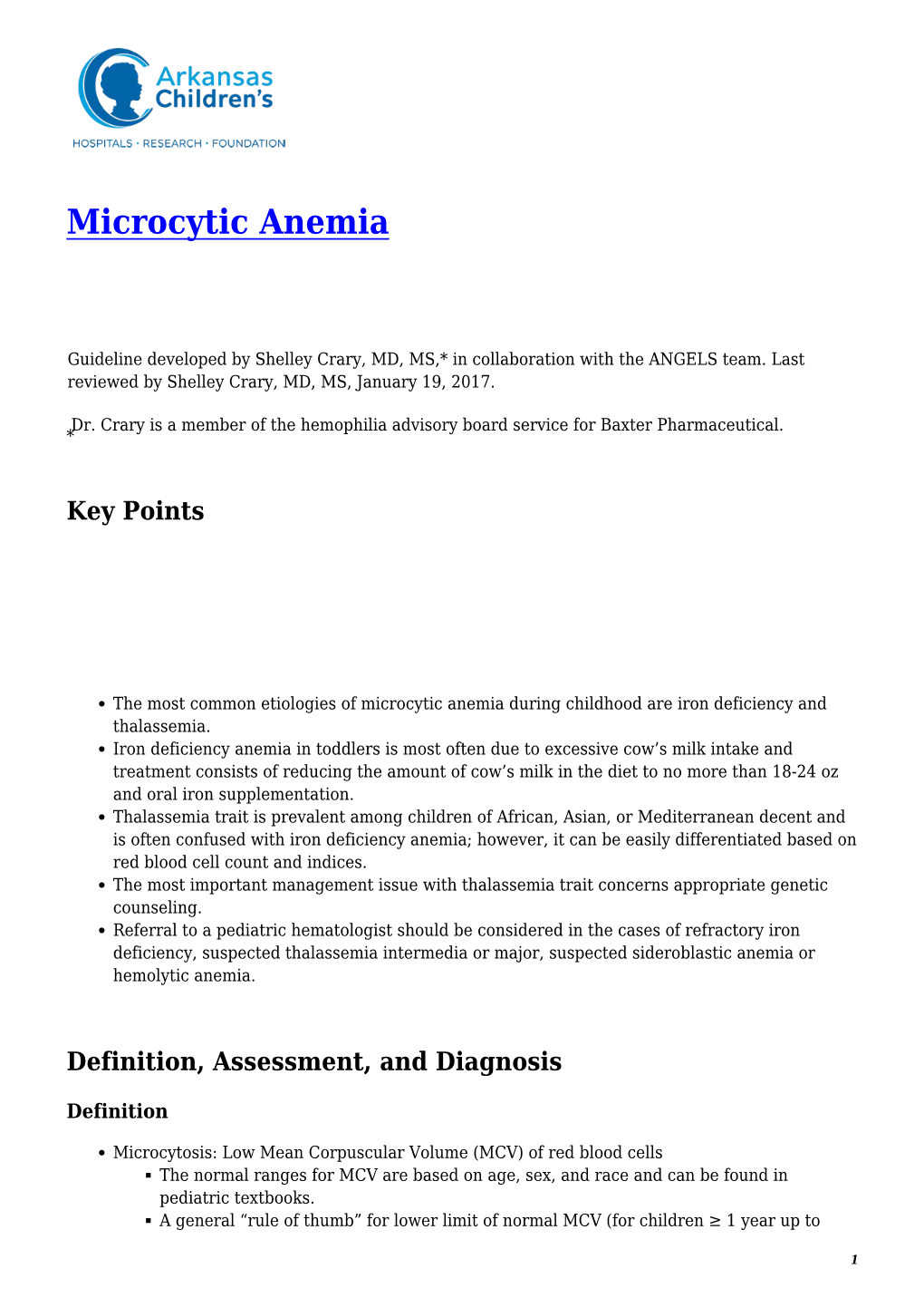 Microcytic Anemia