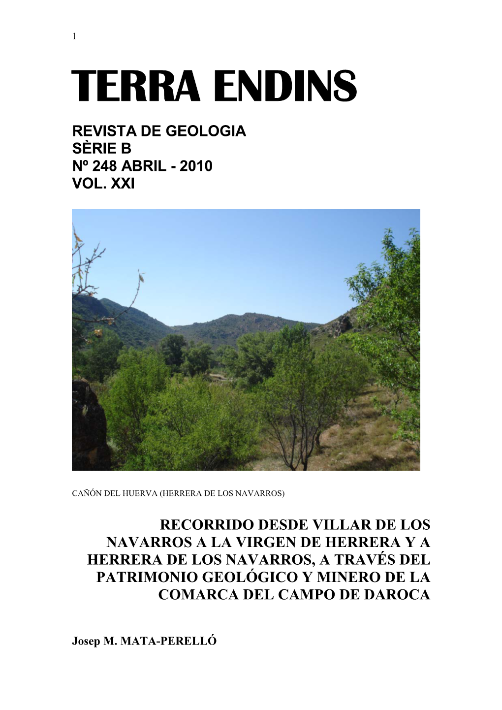 Recorrido De Búsqueda Geológica Y