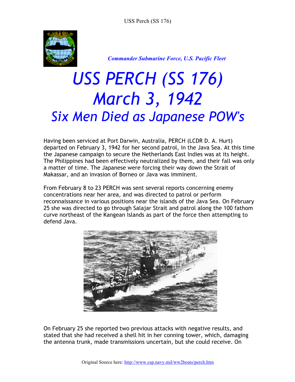 USS Perch (SS 176)