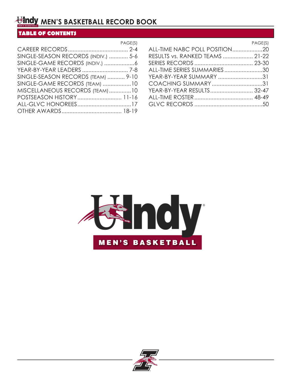 Men's Basketball Record Book