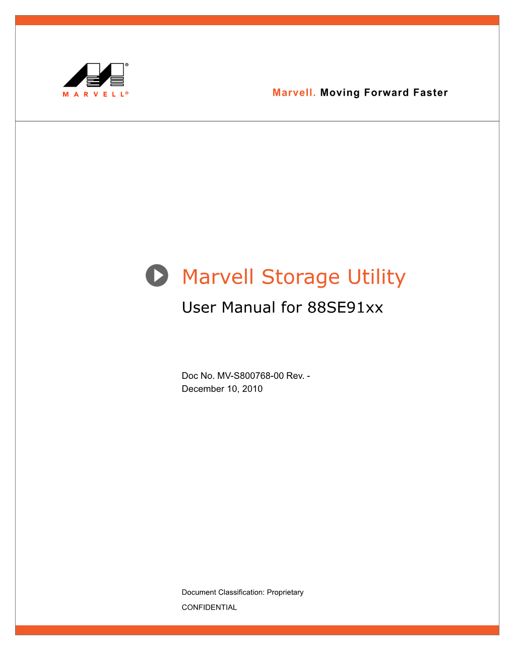 Marvell Storage Utility User Manual for 88Se91xx