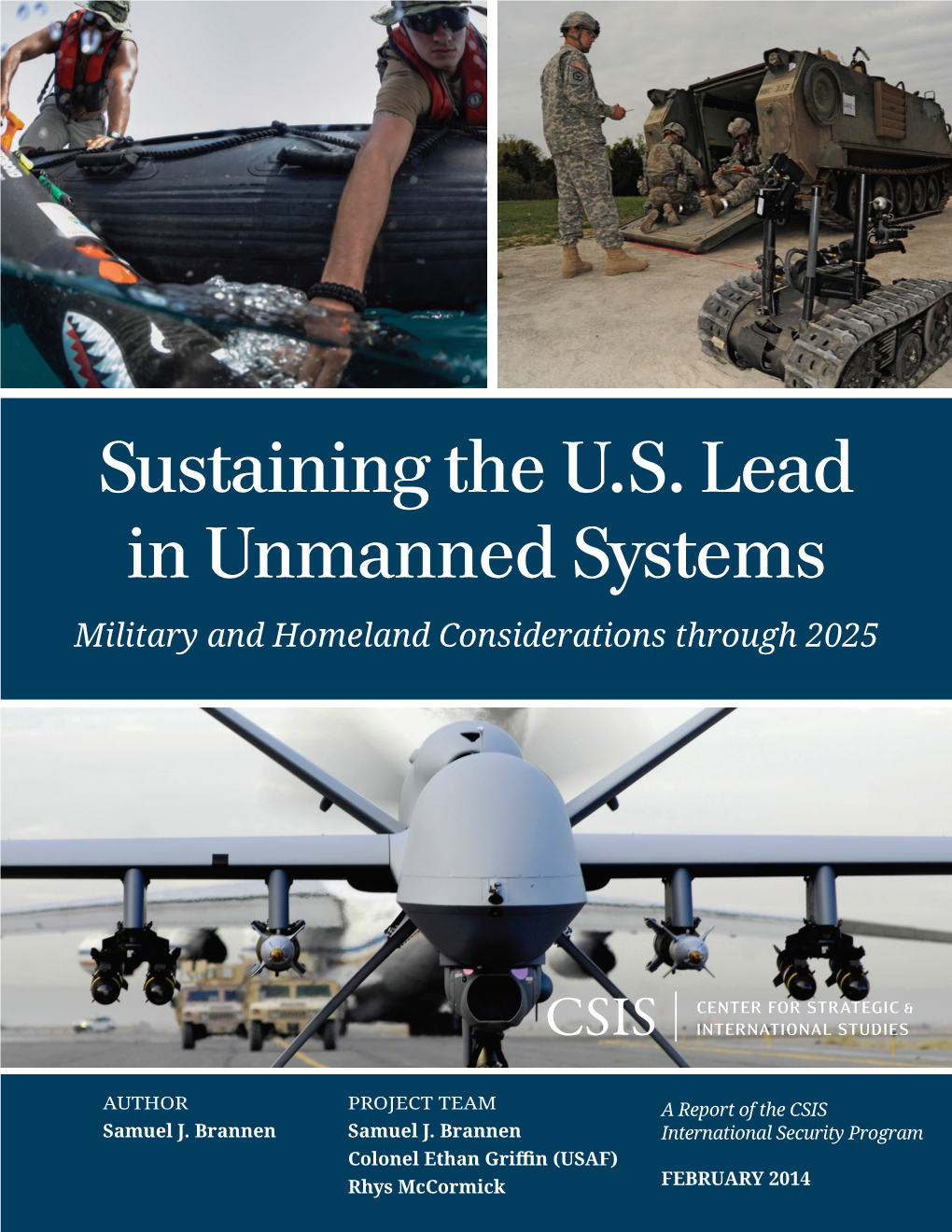 Sustaining the US Lead in Unmanned Systems