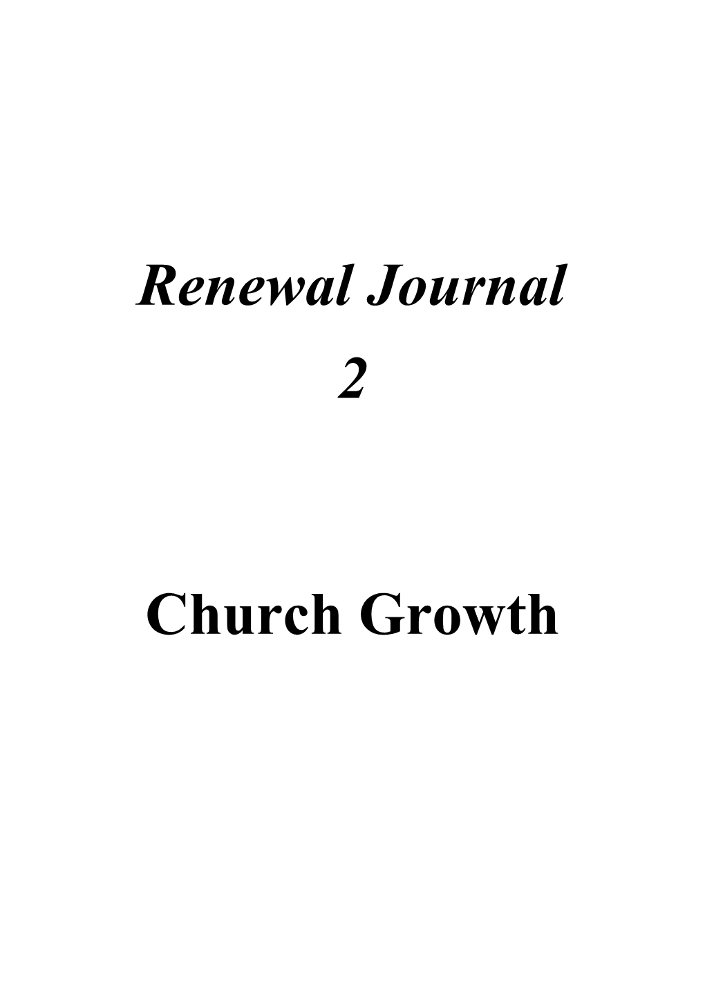 Church Growth