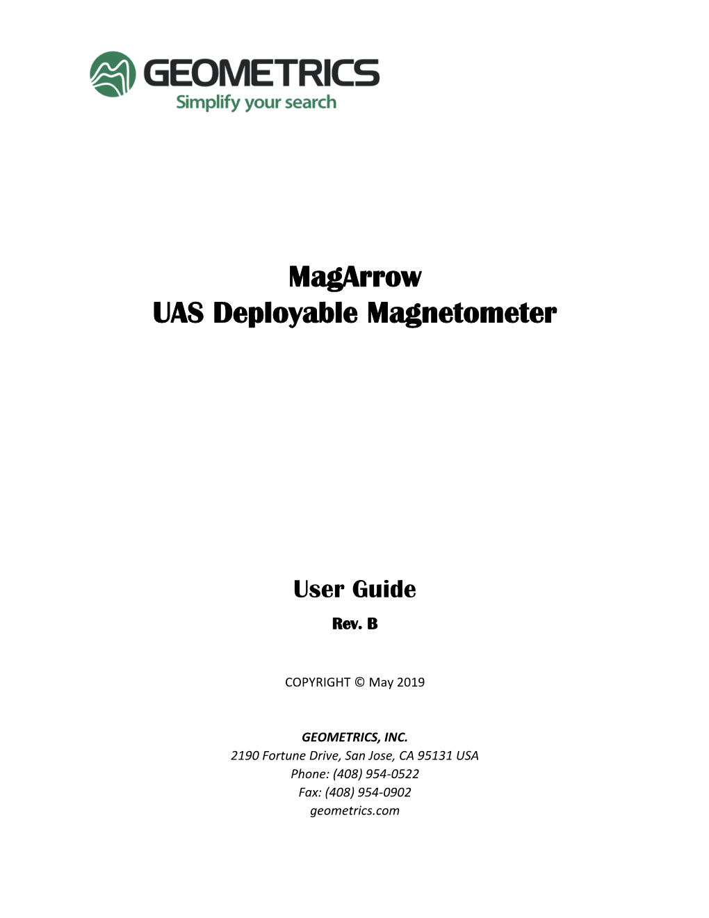 Magarrow UAS Deployable Magnetometer