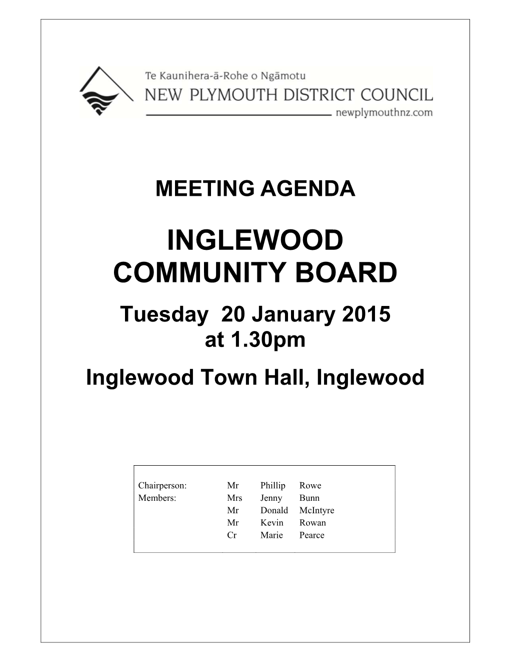 Inglewood Community Board