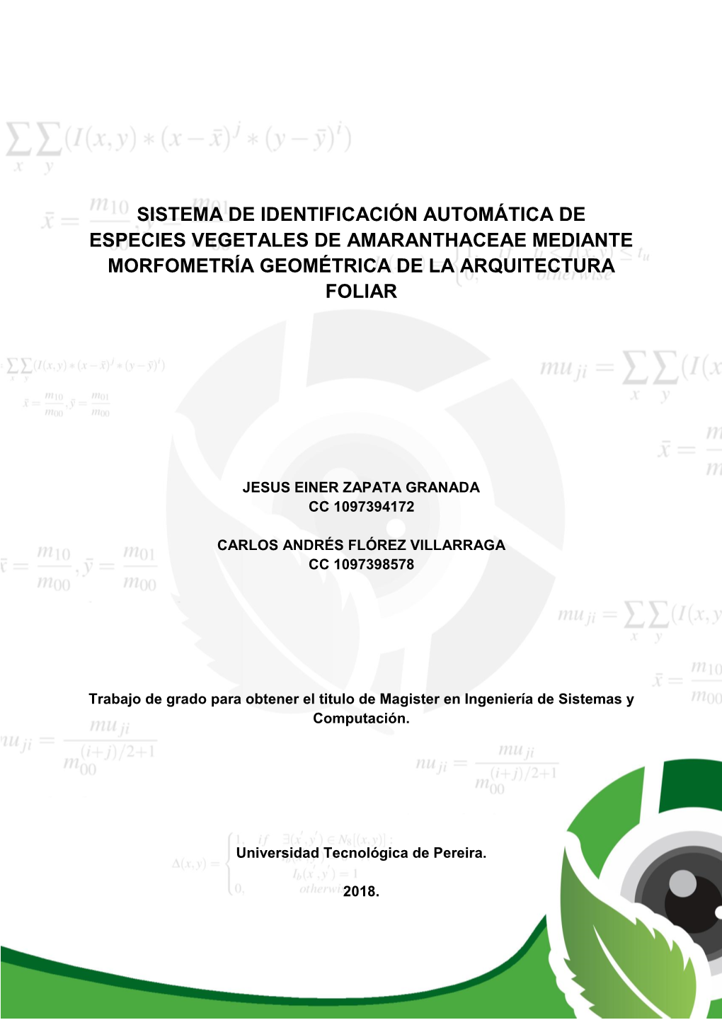 Sistema De Identificación Automática De Especies