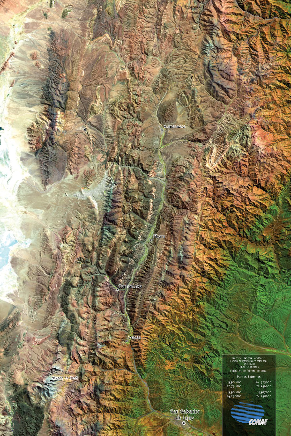 San Salvador De Jujuy Imagen Satelital De La Quebrada De Humahuaca Pablo Zambrana *