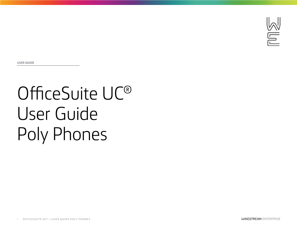 Officesuite UC® User Guide Poly Phones