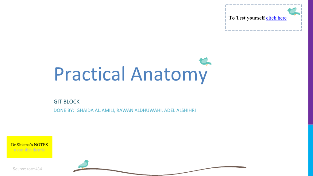 Practical Anatomy