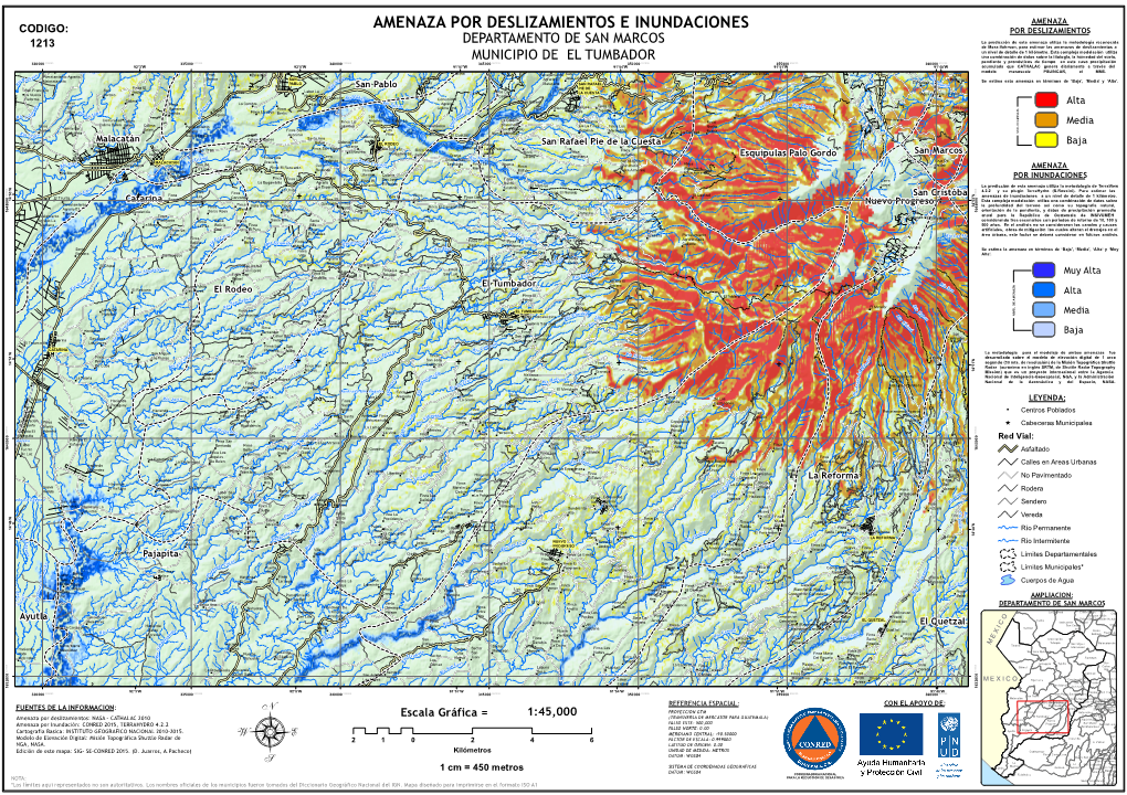 Amenaza Por Deslizamientos E Inundaciones