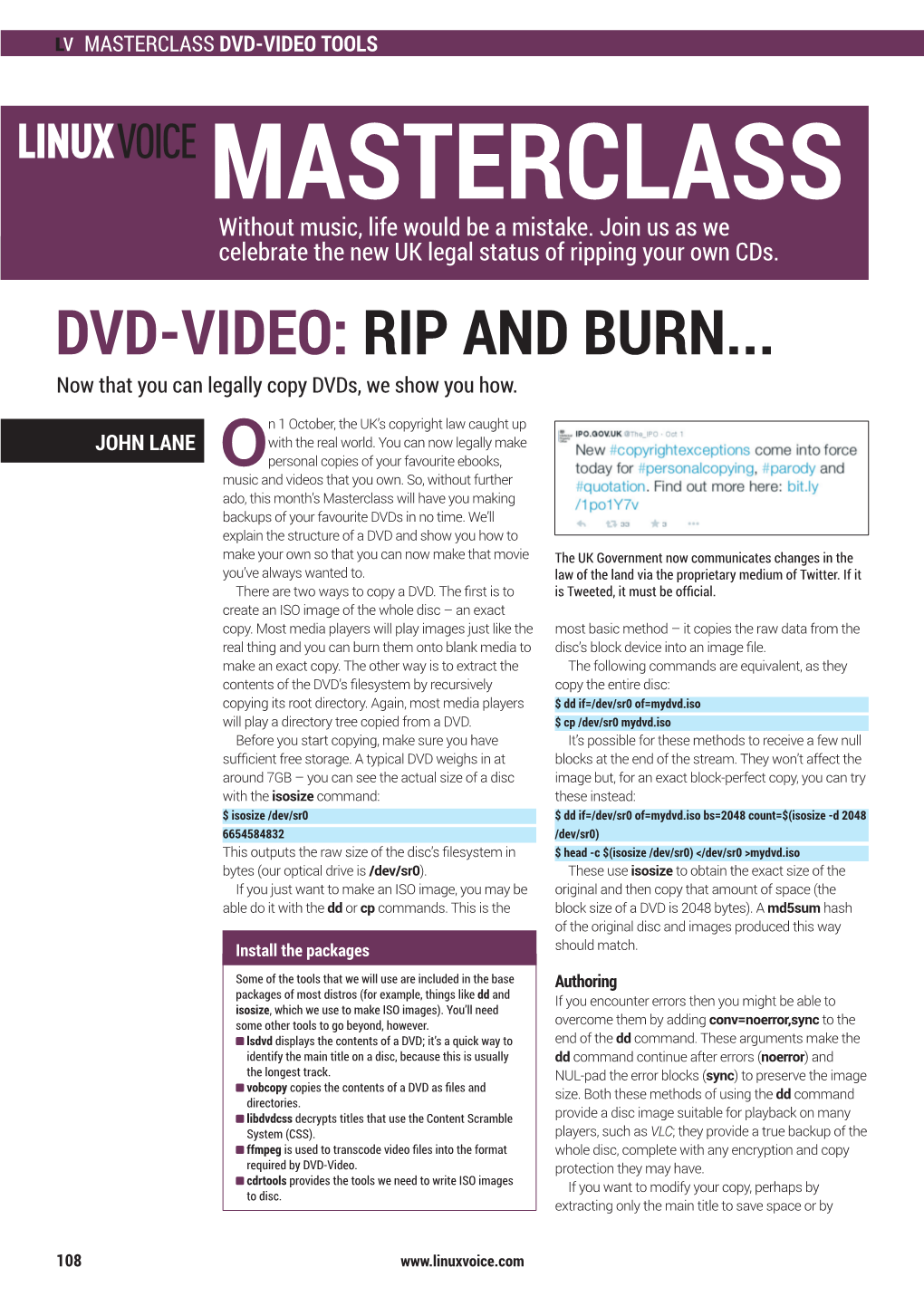 MASTERCLASS DVD-VIDEO TOOLS MASTERCLASS Without Music, Life Would Be a Mistake