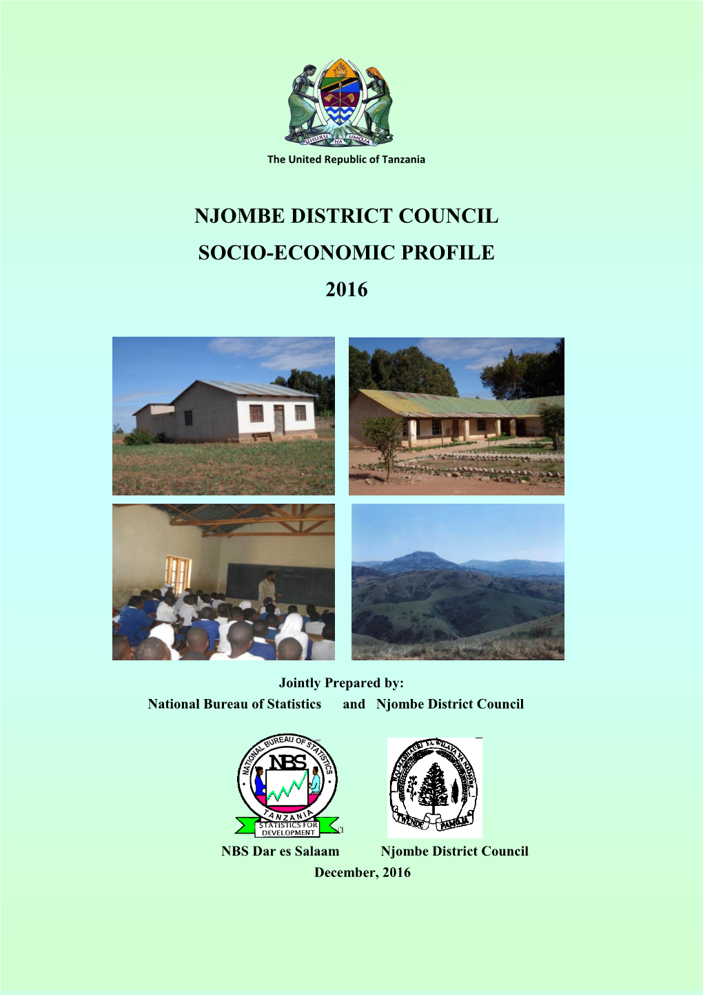 Njombe District Council Socio-Economic Profile 2016