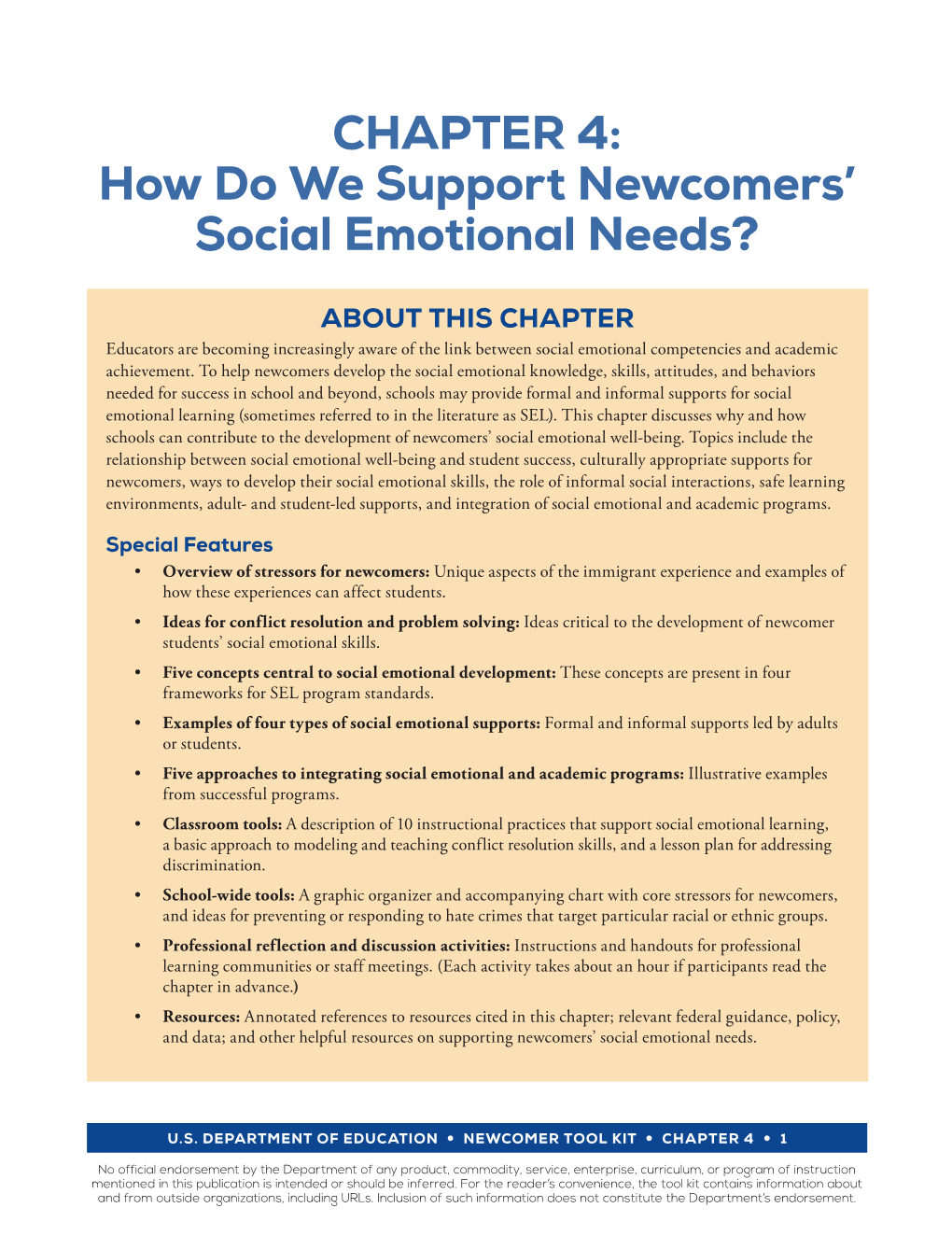 How Do We Support Newcomers' Social Emotional Needs?