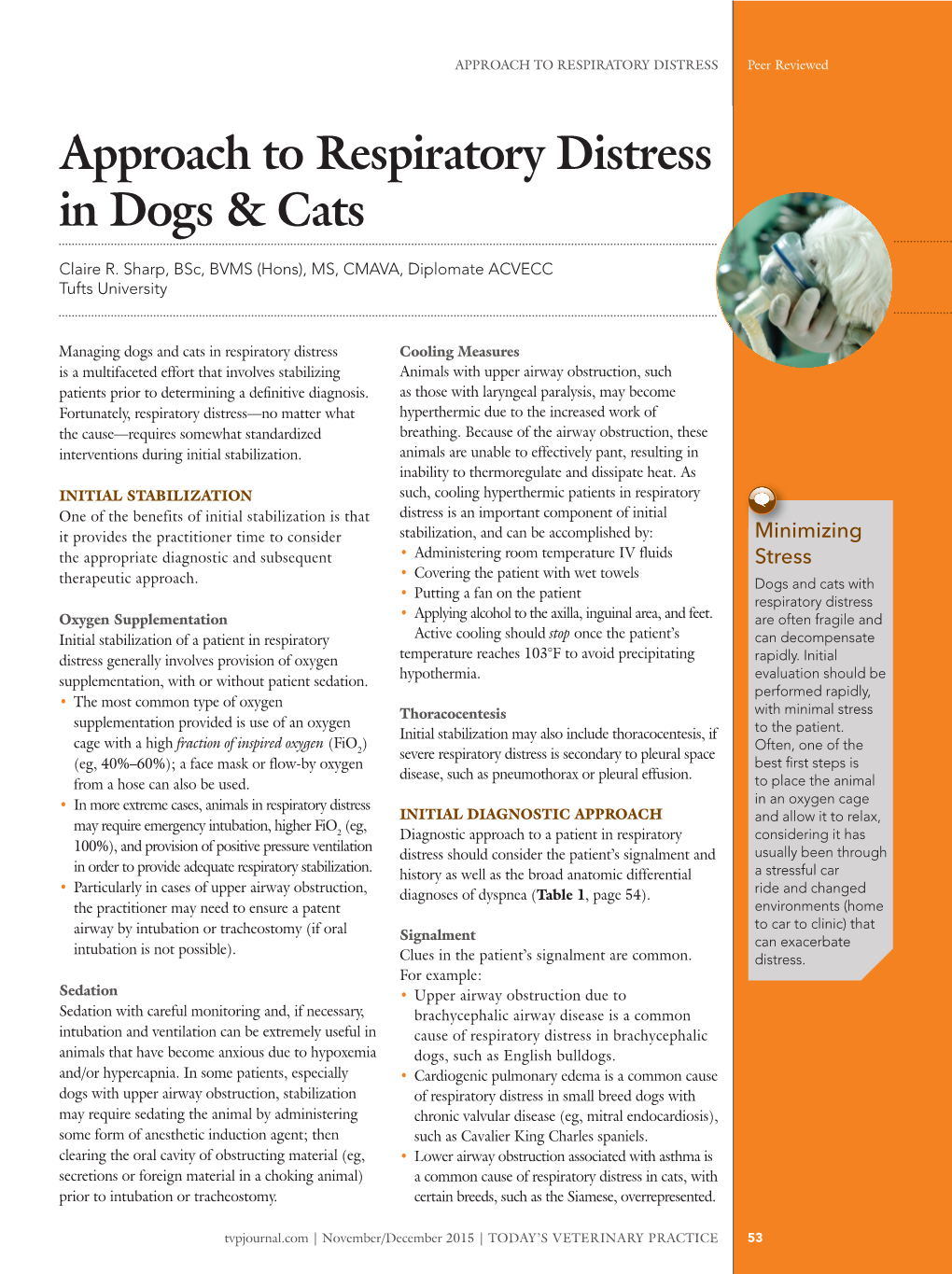 Approach to Respiratory Distress in Dogs & Cats