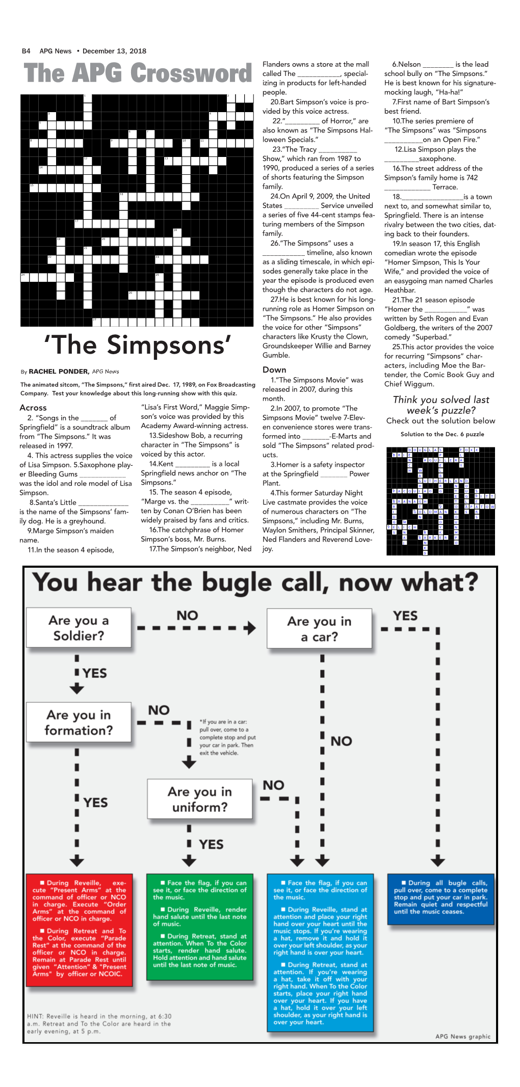 The APG Crossword 'The Simpsons'