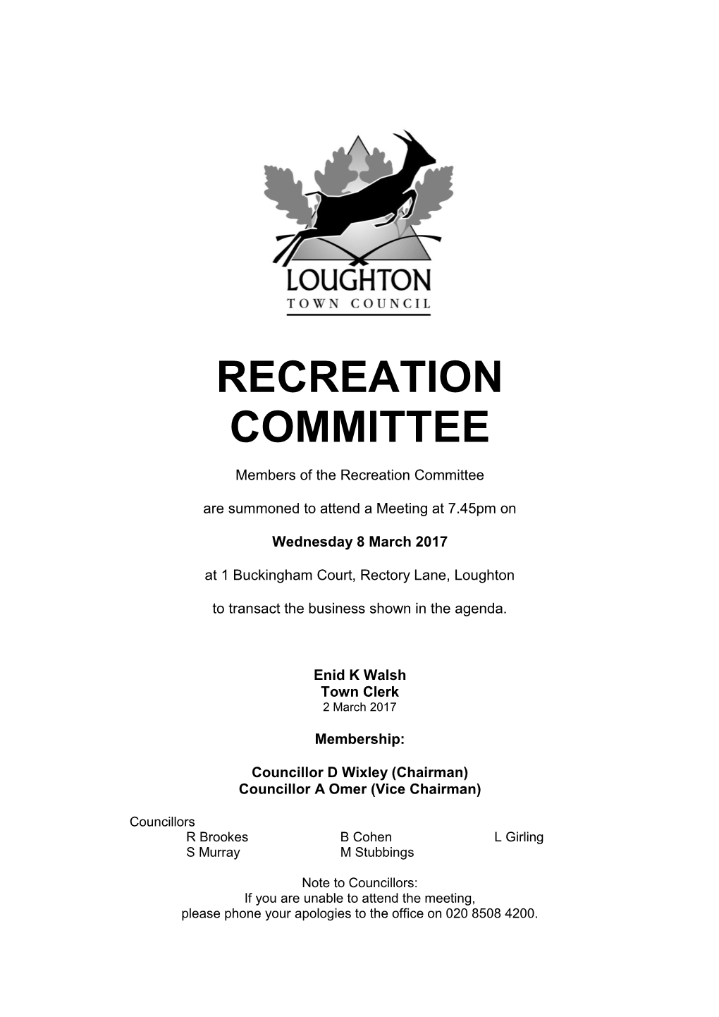 Recreation Committee