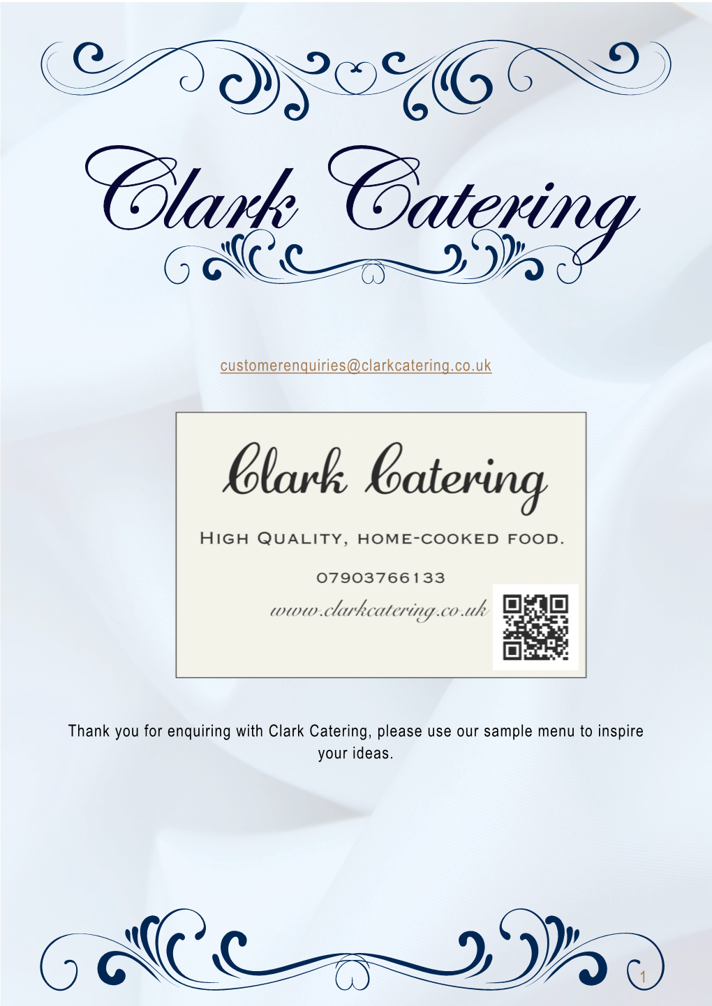 1 Customerenquiries@Clarkcatering