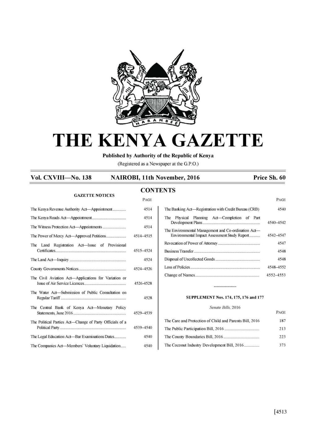 The Kenya Gazette