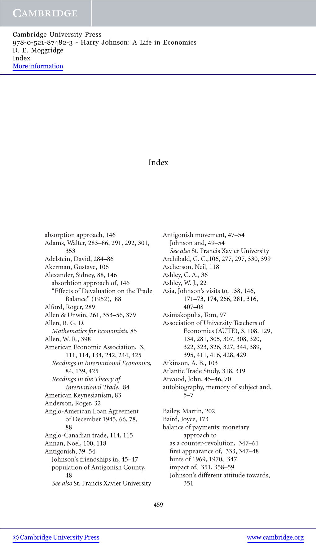 Absorption Approach, 146 Adams, Walter, 283–86, 291, 292, 301