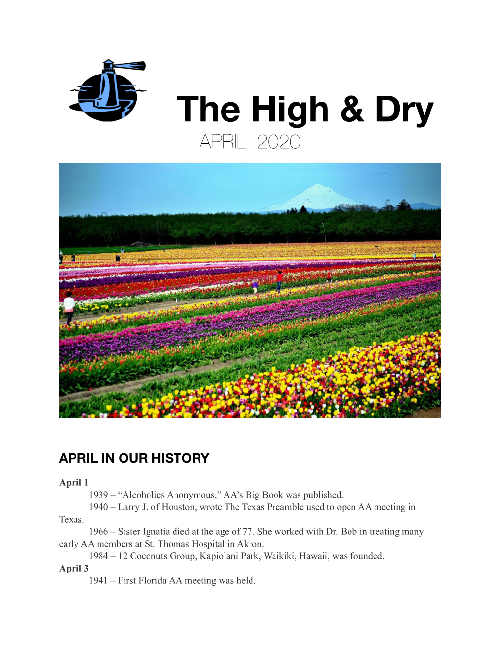 High and Dry April 2020