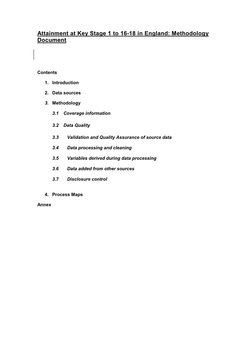 National Curriculum Teacher Assessments at Key Stage 1