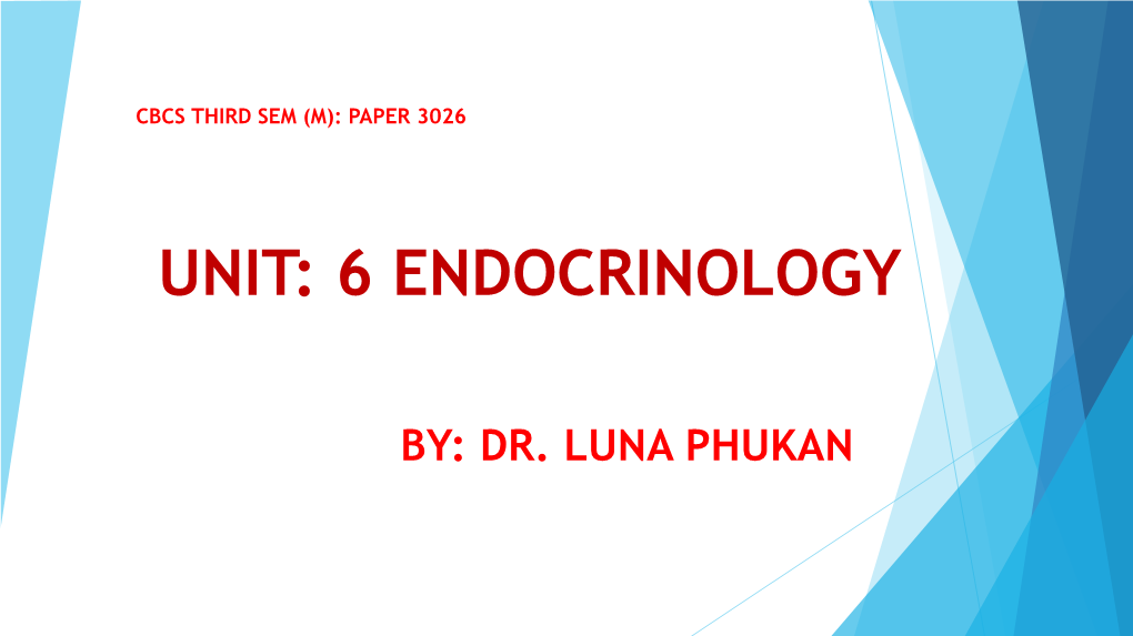 Regulation of the Pituitary Gland