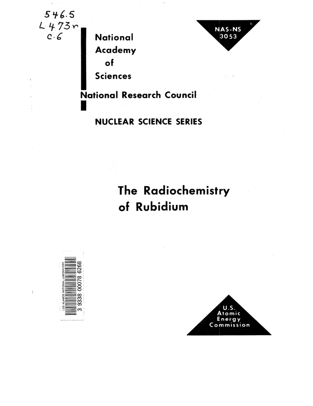 The Radiochemistry of Rubidium