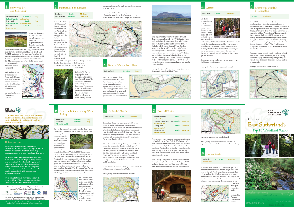 East Sutherland's Top Ten Woodland Walks, PDF 1.81 MB Download