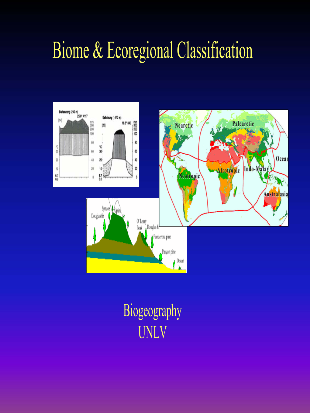 Biome & Ecoregional Classification