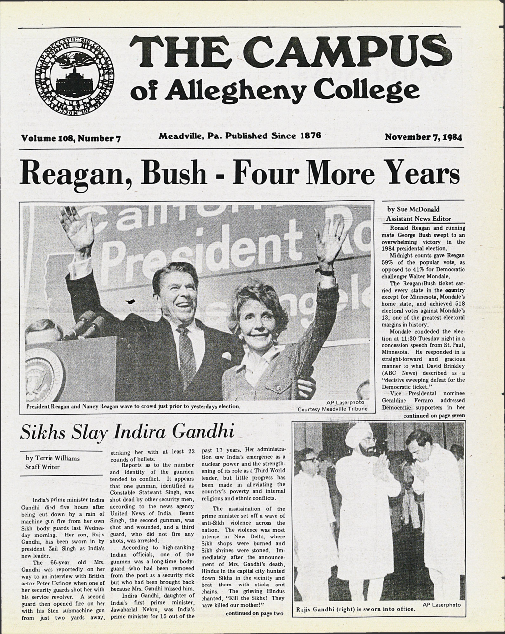 Reagan, Bush - Four More Years