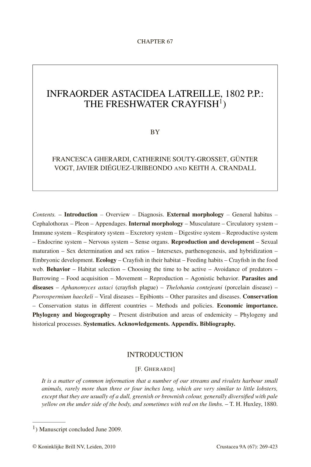 Infraorder Astacidea Latreille, 1802 Pp